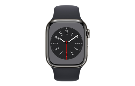 Apple Watch Series 8- 41mmグラファイトステンレススチールケースと