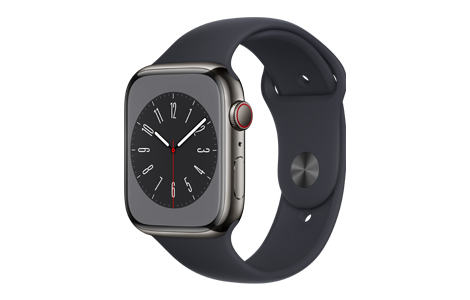 Apple Watch Series8-45mm GPSセルラーミッドナイト腕時計(デジタル ...