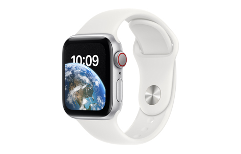 Apple Watch SE 第2世代 GPSモデル 40mm MNJV3J/A [シルバー/ホワイト 