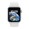 Apple Watch SE（第2世代）- 40mmシルバーアルミニウムケースとホワイトスポーツバンド