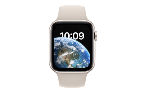 Apple Watch SE（第2世代）- 44mmスターライトアルミニウムケースと