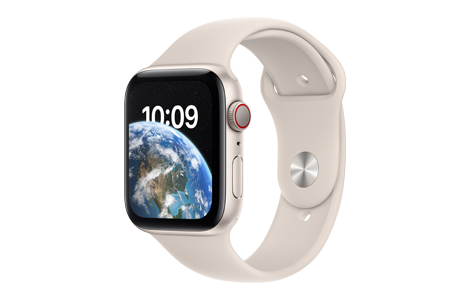 Apple Watch SE(第2世代) 44mm Cellular+GPS スターライトアルミニウム