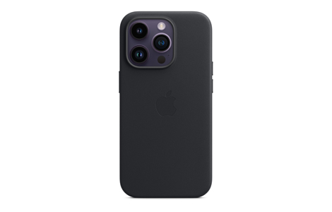 MagSafe対応iPhone 14 Proレザーケース - ミッドナイト