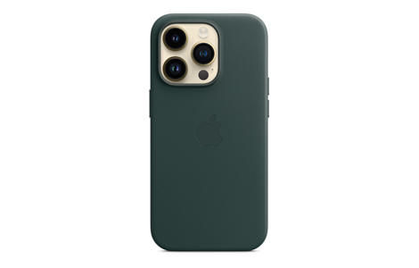 MagSafe対応iPhone 14 Proレザーケース - フォレストグリーン