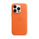 MagSafe対応iPhone 14 Proレザーケース - オレンジ