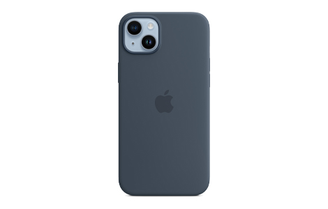 MagSafe対応iPhone 14 Plusシリコーンケース - ストームブルー