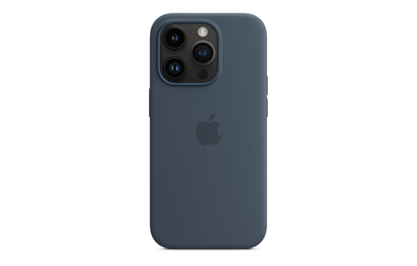 MagSafe対応iPhone 14 Proシリコーンケース - ストームブルー
