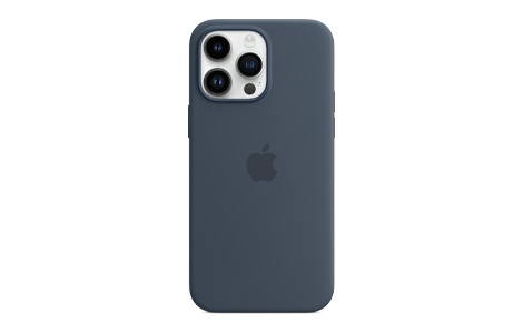 MagSafe対応iPhone 14 Pro Maxシリコーンケース - ストームブルー