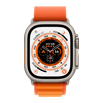 Apple Watch Ultra- 49mmチタニウムケースとオレンジアルパインループ - M