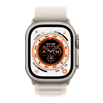 Apple Watch Ultra- 49mmチタニウムケースとスターライトアルパインループ - M