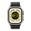 Apple Watch Ultra- 49mmチタニウムケースとブラック/グレイトレイルループ - S/M