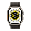 Apple Watch Ultra- 49mmチタニウムケースとブラック/グレイトレイルループ - M/L