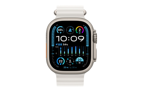 Apple Watch Ultra 2- 49mmチタニウムケースとホワイトオーシャン 