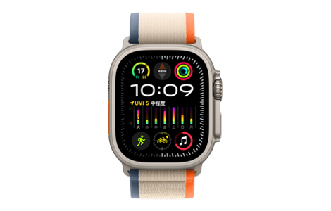 Apple Watch Ultra 2- 49mmチタニウムケースとオレンジ/ベージュ 