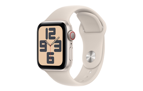 Apple Watch SE (第2世代)- 40mmスターライトアルミニウムケース