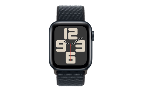 Apple Watch SE (第2世代)- 40mmミッドナイトアルミニウムケースと