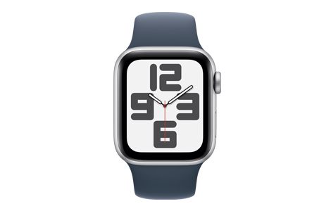 Apple Watch SE (第2世代)- 40mmシルバーアルミニウムケースとストーム