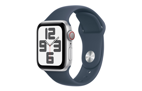 Apple Watch SE (第2世代)- 40mmシルバーアルミニウムケースとストーム ...