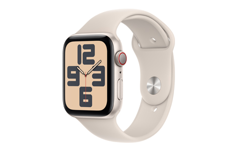 Apple Watch SE (第2世代)- 44mmスターライトアルミニウムケースとスターライトスポーツバンド - M/L（MRGX3J）/Apple|  au Online Shop（エーユー オンライン ショップ）