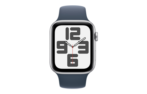 Apple Watch SE (第2世代)- 44mmシルバーアルミニウムケースとストーム