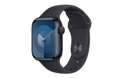 Apple Watch Series 9- 41mmミッドナイトアルミニウムケースと ...