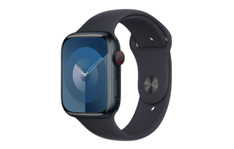Apple Watch 7（GPSモデル）45mmミッドナイトアルミニウムケース