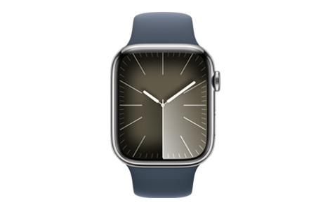 Apple Watch Series 9- 45mmシルバーステンレススチールケースと ...