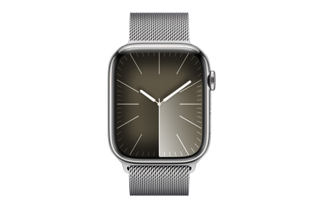 Apple Watch Series 9- 45mmシルバーステンレススチールケースと