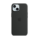 MagSafe対応iPhone 15シリコーンケース - ブラック