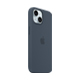 MagSafe対応iPhone 15シリコーンケース - ストームブルー