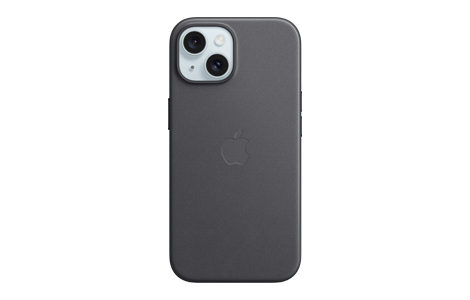 MagSafe対応iPhone 15ファインウーブンケース - ブラック