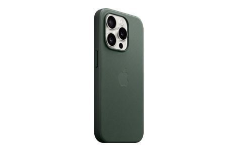 MagSafe対応iPhone 15 Proファインウーブンケース - エバーグリーン