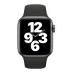 Apple Watch SE - 40mmスペースグレイアルミニウムケースとブラックスポーツバンド