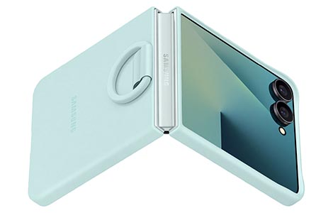 Samsung Galaxy Z Flip7 Ring Case (Silicone)/Mint