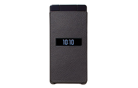 Aquos K Shf33 レザー調カバー ブラック R06h027k Au Online Shop エーユー オンライン ショップ