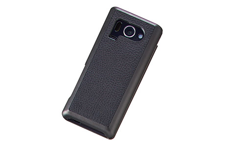 Aquos K Shf33 レザー調カバー ブラック R06h027k Au Online Shop エーユー オンライン ショップ