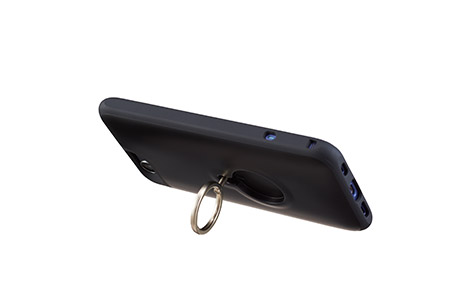 Aquos Serie Shv34 リング付きハイブリッドカバー ブラック R06j016k Au Online Shop エーユー オンライン ショップ