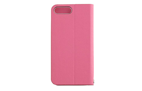 iPhone 8 Plus用 ブックタイプケース／ピンク