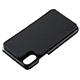 iPhone X用 カードポケット付きフリップカバー／ブラック