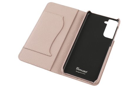 Blanccoco NY-BIG Heart Leather Case for Galaxy S21 5G／Misty Pink
