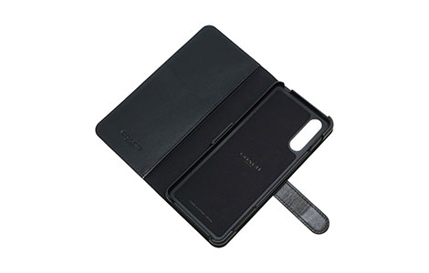 Xperia 10 III COACH（R）ブックタイプケース／SIGNATURE Black