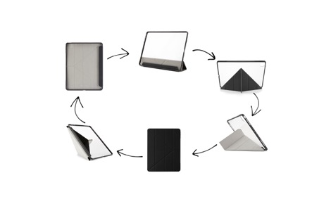Pipetto Origami Case for 12.9インチiPad Pro（第5世代）／Black