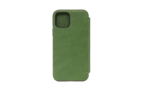 yauzFOX AGING-LEATHER FOLIO CASE FOR iPhone 13^Green