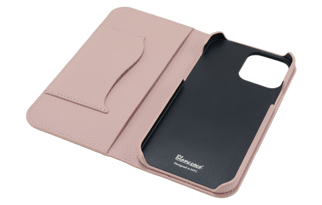 【au限定】Blanccoco NY-BIG Heart Leather Case for iPhone 13 Pro Max／Raspberry Pink