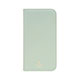 【au限定】iPhone 13 Pro Max用 LANVIN en Bleu ブックタイプケース／Mineral Gray×Light Green