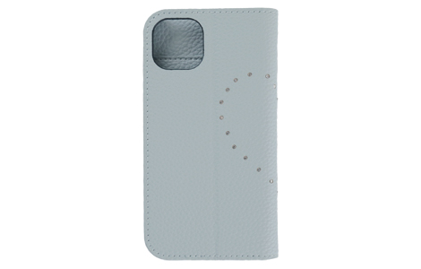 yauzBlanccoco NY-BIG Heart Leather Case for iPhone 13^Frozen Blue