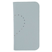 【au限定】Blanccoco NY-BIG Heart Leather Case for iPhone 13／Frozen Blue