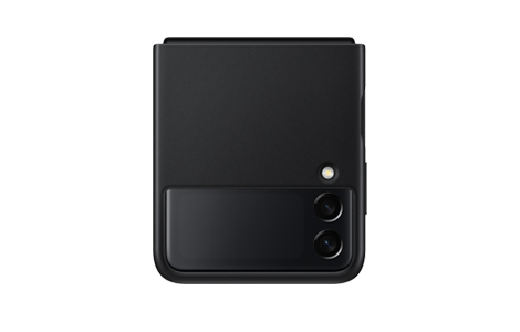 Galaxy Z Flip3 5G Leather Cover／Black