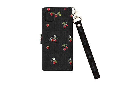 Lesportsac ロング ハンドストラップ付きブックタイプケース For Aquos Sense6 Strawberry Patch R21c125k Sharp シャープ Au Online Shop エーユー オンライン ショップ