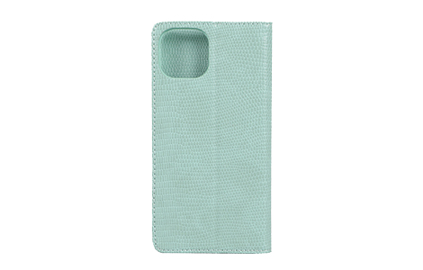 yauzNOLLEY'S Croco Style Leather BOOK TYPE CASE for iPhone 13^GREEN